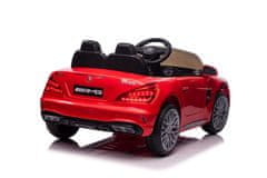 Lean-toys Akkumulátoros autó Mercedes SL65 S piros festett LCD kijelző