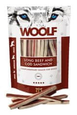 Woolf csemege puha marhahús és tőkehal szendvics hosszú 100g