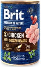 Brit Premium by Nature Dog Cons. - Csirkehús szívvel 400 g