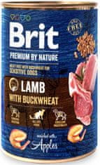 Brit Premium by Nature Dog Cons. - Bárányhús hajdinával 400 g