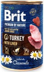 Brit Premium by Nature kutyakonzerv - pulyka májjal 400 g