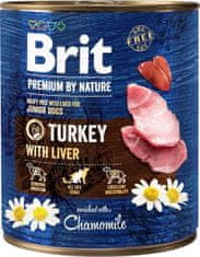 Brit Premium by Nature kutyakonzerv - pulyka májjal 800 g