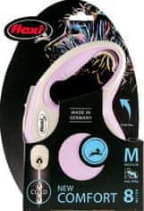 Flexi Póráz New Comfort kábel rózsaszín M - 8 m