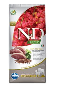 Quinoa DOG ivartalanított kutya kacsa & brokkoli & egyéb. 12kg