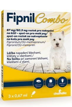 Orion Pharma Fipnil Combo 67/60.3mg S Dog Spot-on 3x0.67ml