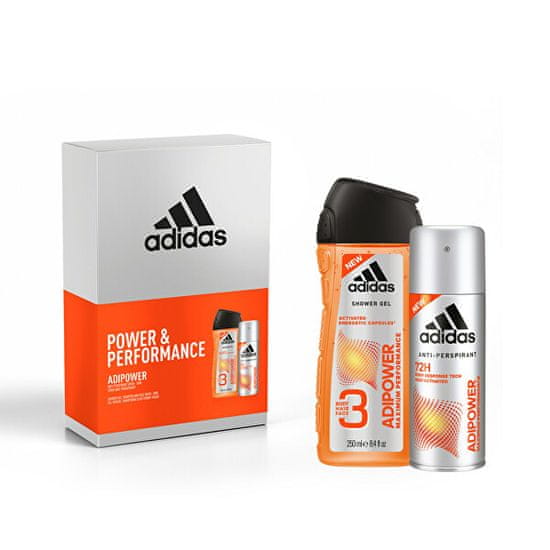 Adidas Adipower - dezodor spray 150 ml + tusfürdő 250 ml