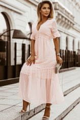OMG! női hosszú ruha Saul rózsaszín 2XL