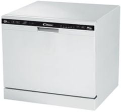 CANDY CDCP 8 aztali mosogatógép F energiaosztály, 8 teríték, 6 program, digitális kijelző, só- és öblítőhiány kijelző, program vége jelzés, késleltetett indítás, 51 dBA zajszint, fehér