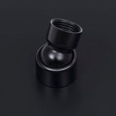 Vidaxl fekete kerek rozsdamentes acél esőztető zuhanyfej 30 cm 147692