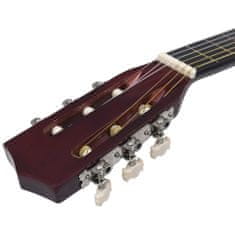 Vidaxl 4/4-es klasszikus gitár kezdőknek tokkal 39" 3055598