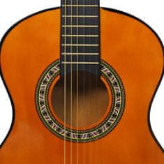 Vidaxl 1/2-es klasszikus gitár kezdőknek és gyereknek tokkal 34" 3055605