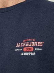 Jack&Jones Férfi póló JJSTAMP Regular Fit 12211357 Navy Blazer Big artwork (Méret XXL)