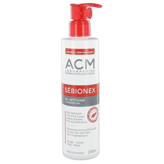 ACM Tisztító gél problémás bőrre Sébionex (Cleansing Gel) 200 ml