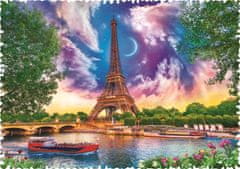 Trefl Puzzle Égbolt Párizs felett / 600 darab Őrült formák