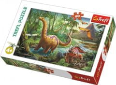 Trefl Puzzle Dinoszauruszok mozgásban / 60 darab