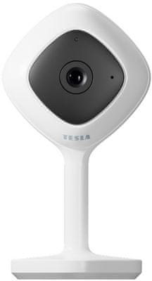 tesla smart okoskamera beltérbe USB tápegység hangvezérlés mobilalkalmazás mozgást és hangot érzékel felvétel mentése a felhőbe microSD nvr full HD felvétel felbontás