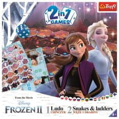 Trefl Játék: Frozen 2, 2v1 / Ember, ne légy mérges és Kígyók és létrák