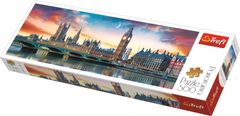 Trefl Puzzle Big Ben és a Westminster-palota, London / 500 darabos panoráma puzzle