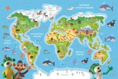 Trefl Puzzle ici ismeri a világ állatait / 48 db
