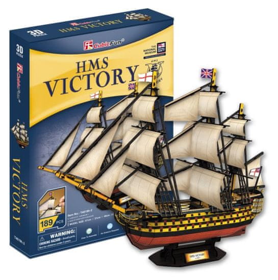 CubicFun 3D puzzle Vitorlás hajó HMS Victory 189 darab