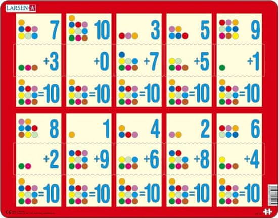 LARSEN Puzzle Tízig számolva III 10 darab 10 darab