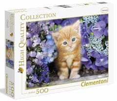 Clementoni Puzzle Ginger cica virágokkal 500 darab