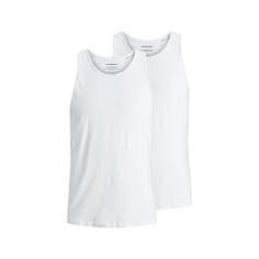 Jack&Jones 2 PACK - férfi trikó JACBASIC Regular Fit 12133910 White (Méret L)