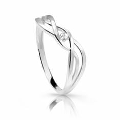 Cutie Diamonds Gyengéd fehér arany gyűrű gyémánttal DZ6712-1843-00-X-2 (Kerület 48 mm)