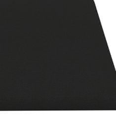 Vidaxl 12 db fekete szövet fali panel 60 x 15 cm 1,08 m² 343824