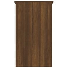 shumee barna tölgy színű szerelt fa íróasztal 90 x 45 x 76 cm
