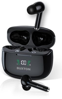 modern vezeték nélküli fülhallgató buxton btw 8800 anc környezeti zajok elnyomása bluetooth handsfree érintés vezérlés töltőtök vízálló