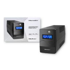 Qoltec UPS | Monolith | 850VA | 480W | LCD | USB | RJ45