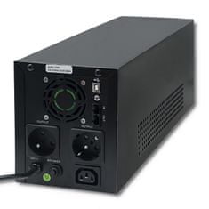 Qoltec UPS - Monolith | 1500VA | 900W | LCD | USB