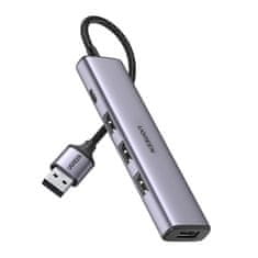Ugreen CM473 HUB adapter USB / 4x USB 3.0, fekete