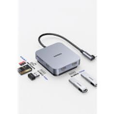 Ugreen CM521 HUB adapter iMac USB-C - 3x USB 3.1 / SD / TF, szürke