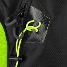 Spokey SPRINTER Sport, kerékpározás és futás vízálló hátizsák, 5 l, zöld-fekete