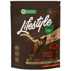 Nature's Protection Cat Dry LifeStyle GF Sterilizált lazac 400 g