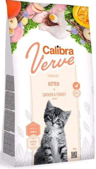 Calibra Cat Verve Grain Free Cica csirke és pulyka 750 g