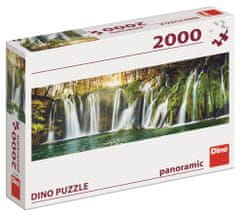 DINO Puzzle Plitvicei vízesések 2000 darab panoráma puzzle