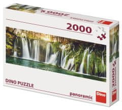 DINO Puzzle Plitvicei vízesések 2000 darab panoráma puzzle