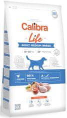 Calibra Dog Life Adult Közepes fajtájú csirke 2,5 kg