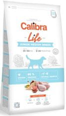 Calibra Dog Life Junior Junior közepes fajtájú csirke 2,5 kg