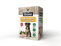 GRAND deluxe Dog csirke, zsebben 300 g (4 csomag)