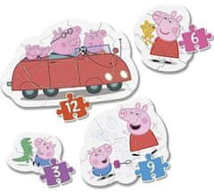 Clementoni My First Peppa Pig Puzzle 4in1 (3,6,9,12 darab)