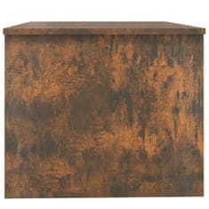shumee füstös tölgyszínű szerelt fa dohányzóasztal 80 x 50 x 42,5 cm