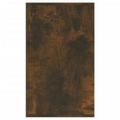 shumee füstös tölgy színű forgácslap tálalószekrény 135 x 41 x 75 cm
