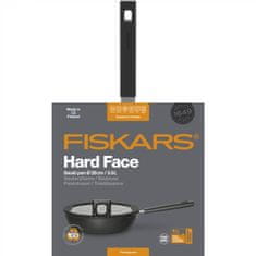 FISKARS Hard Face serpenyő fedővel, 28 cm, 3,5l