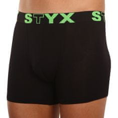 Styx Fekete long férfi boxeralsó sport gumi (U962) - méret M