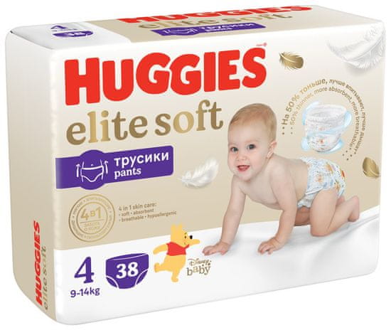 Huggies Elite Soft Pants 4-es méret, 38 db