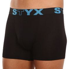 Styx Fekete long férfi boxeralsó sport gumi (U961) - méret M